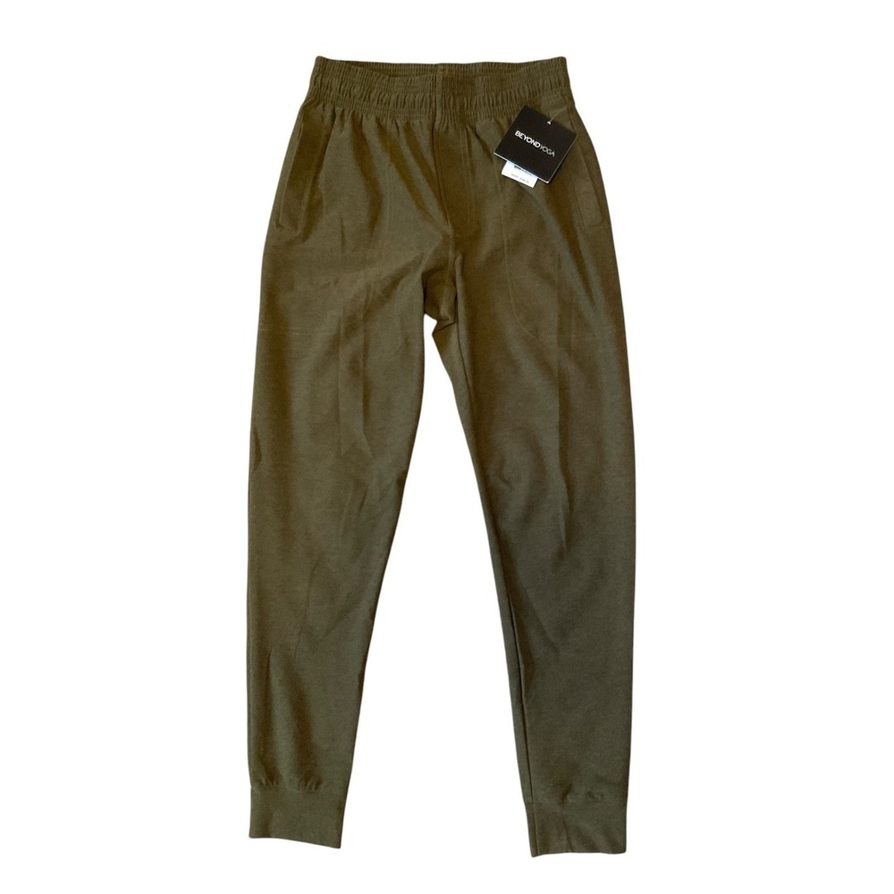 NWT Beyond Yoga Slim Jogging Pants Green Spacedye Freefit USA Men's XS
